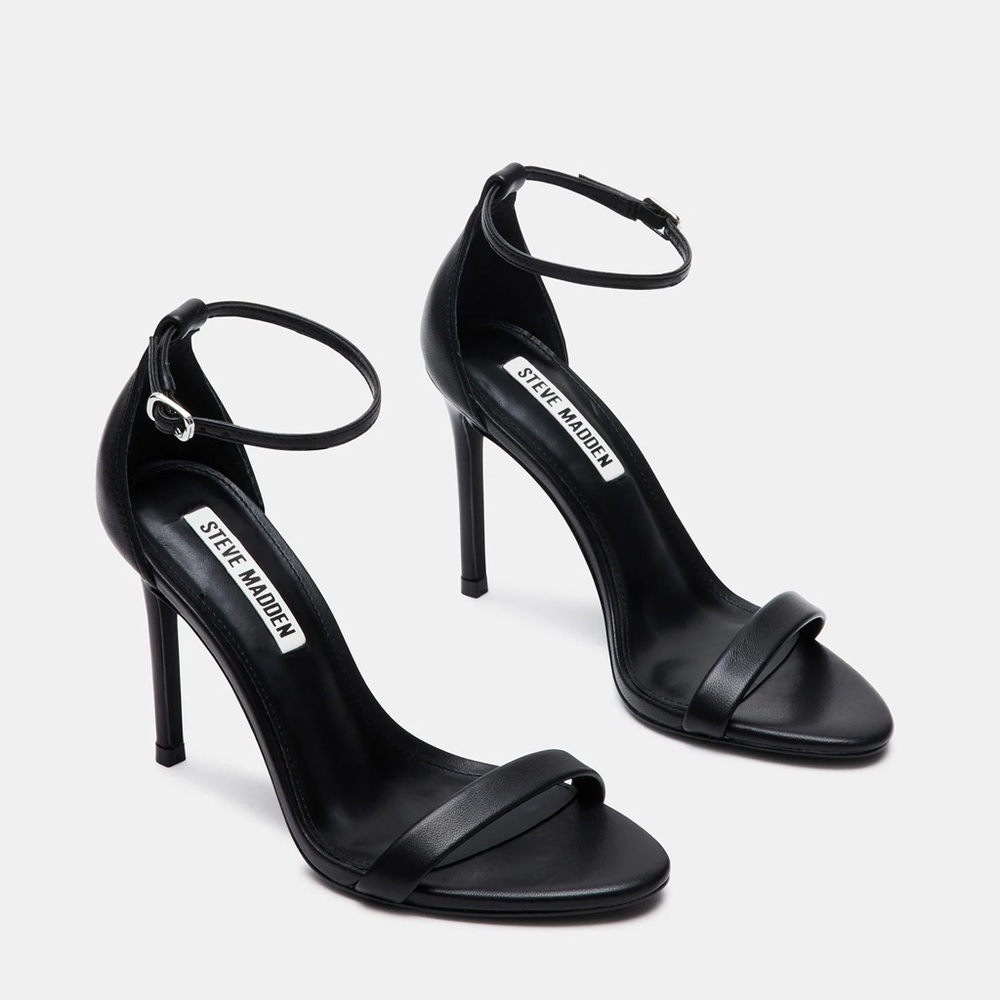 Steve Madden Black Heeled Sandals